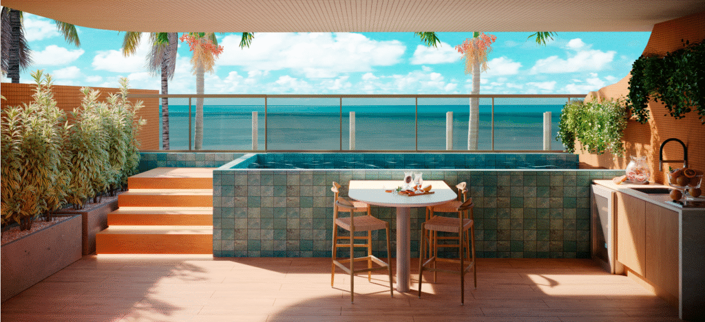 URBAN_CARIBESSA_60M_DECORADO_TERRACO COM PISCINA